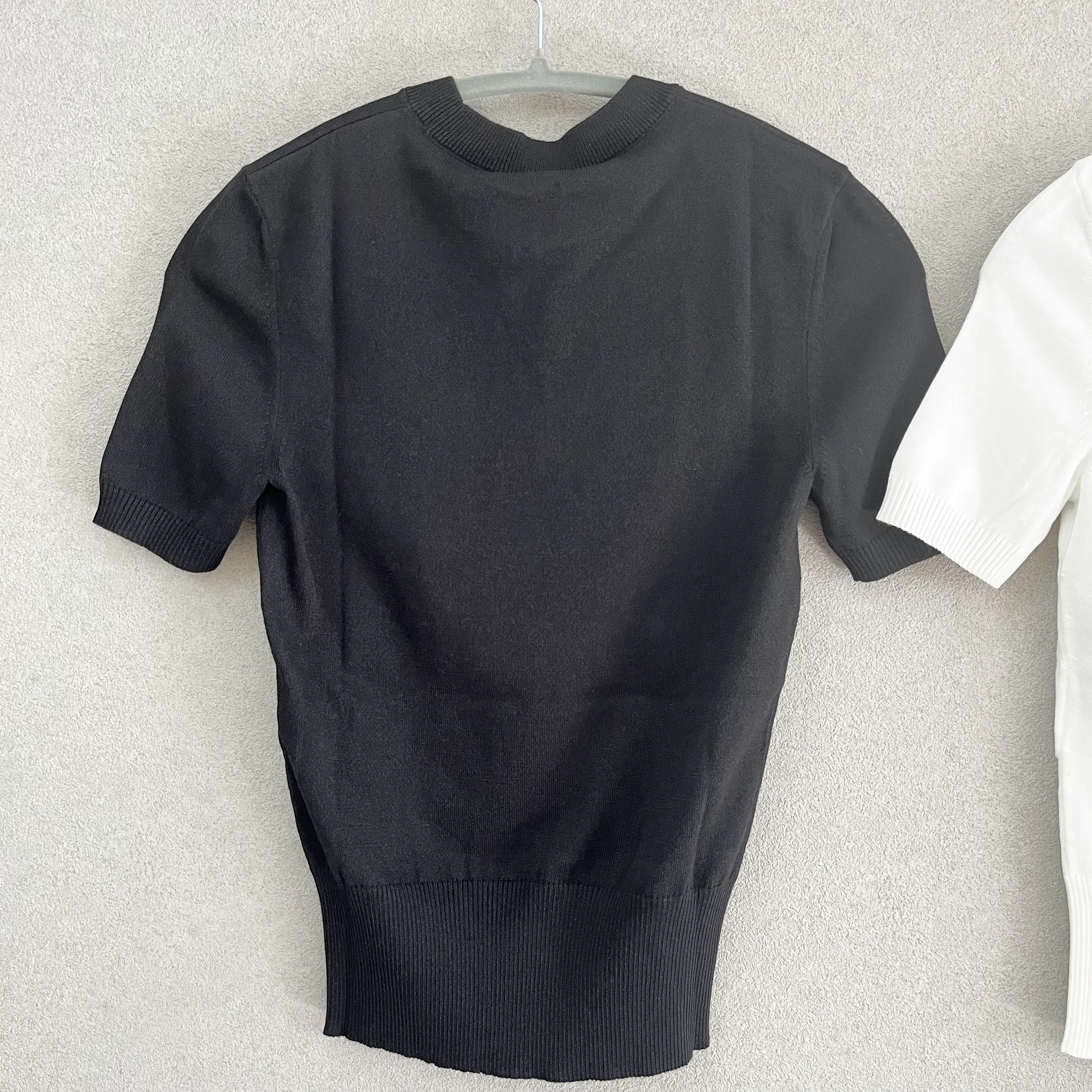 PATOU  |Plain Cotton Logo V-neck & Crew neck