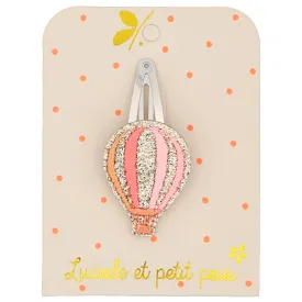 Pink Hot Air Balloon Hair Clip