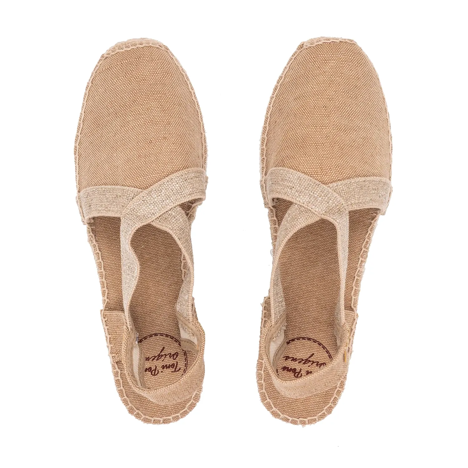 Plain Canvas Wedge Espadrille for Women - Verdi-V