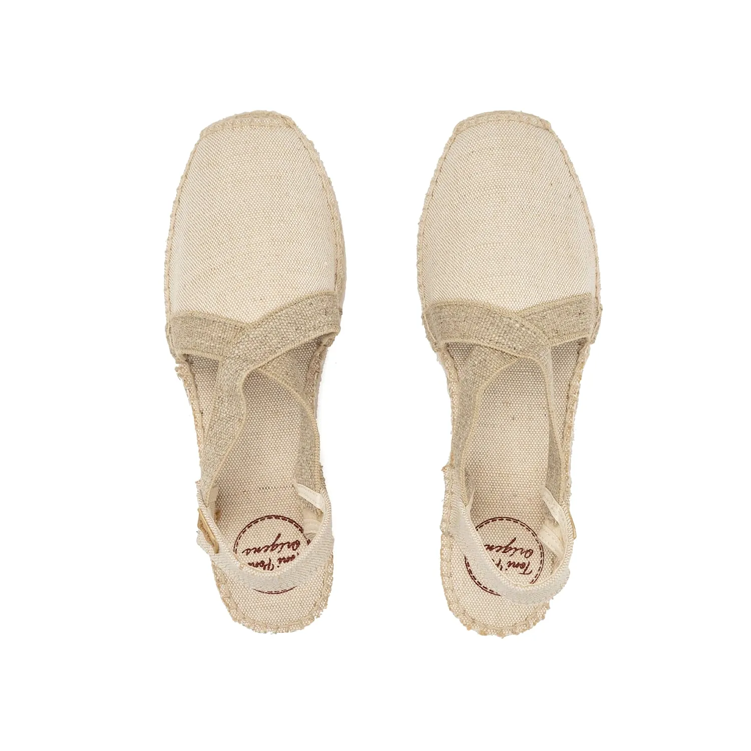 Plain Canvas Wedge Espadrille for Women - Verdi-V