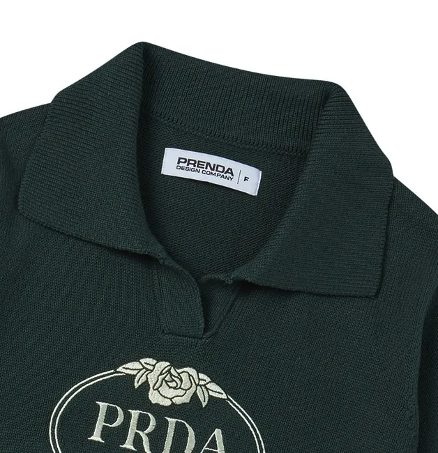 PRENDA FROM PLANT  |Cotton Logo V-neck & Crew neck