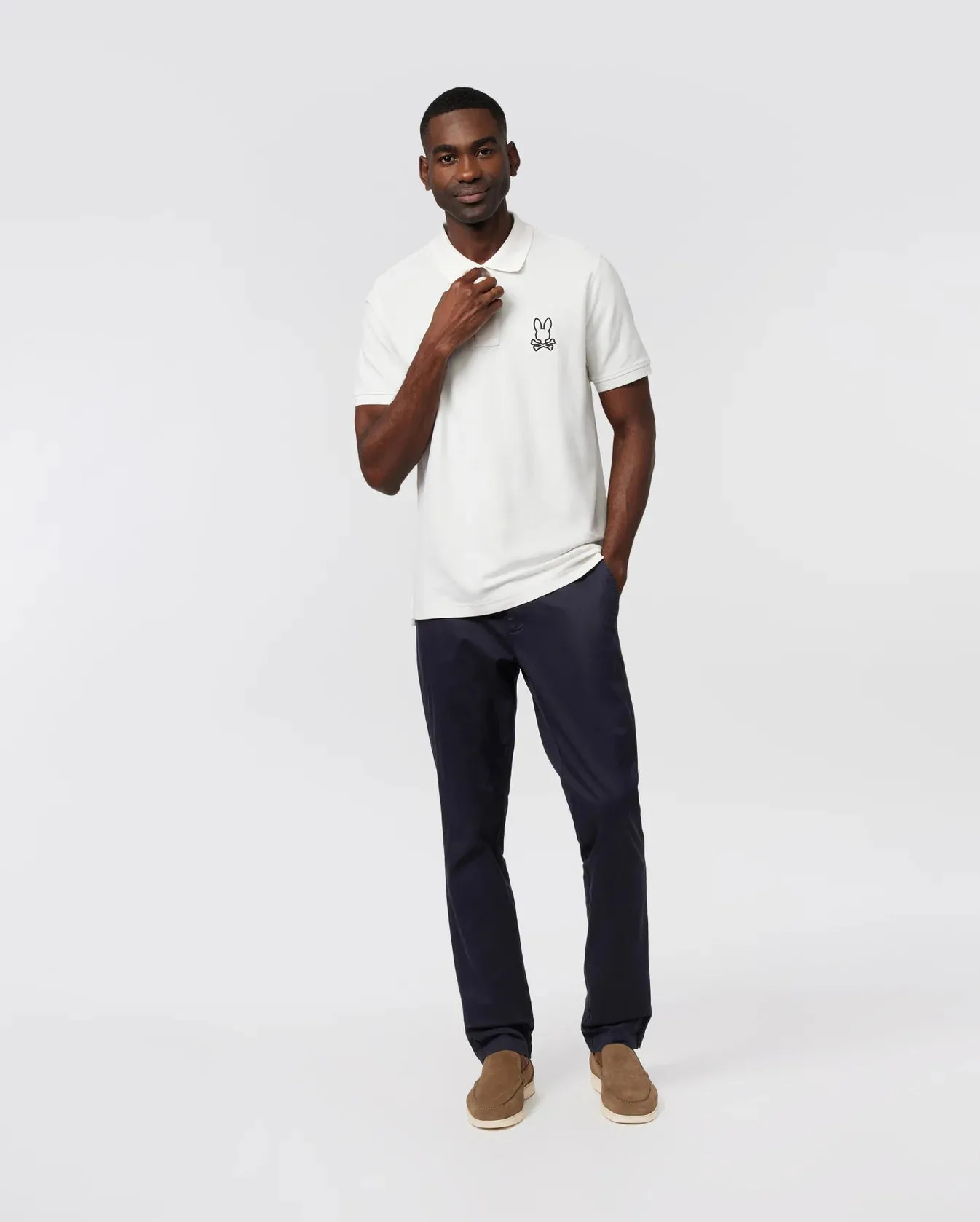 Psycho Bunny Men's Beaumont Polo - Ecru