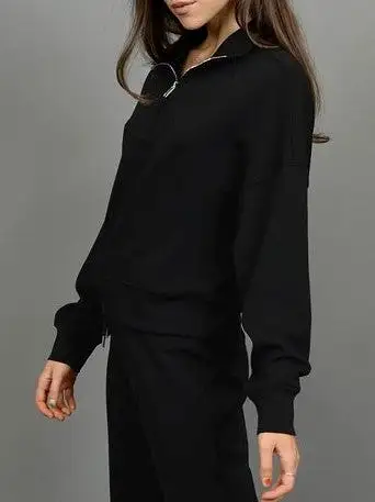 RD STYLE Mailyn Scuba Half Zip Pullover