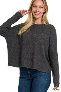 Ribbed Dolman Sweater