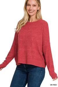 Ribbed Dolman Sweater