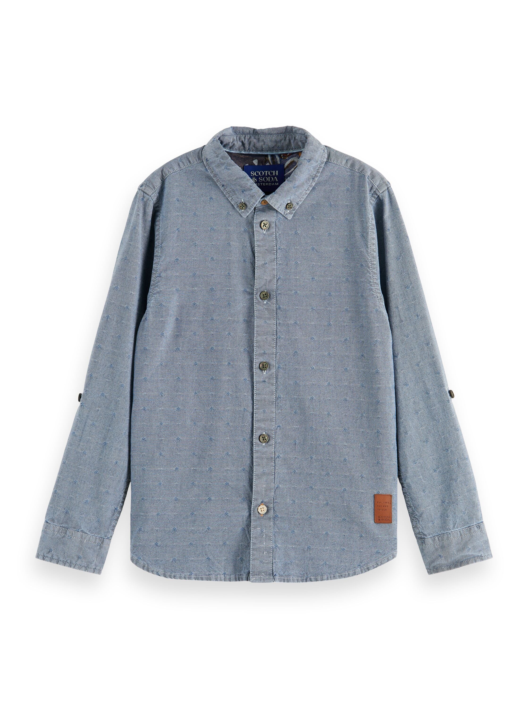 Scotch & Soda Boys Blue Denim Shirt_174054-0089