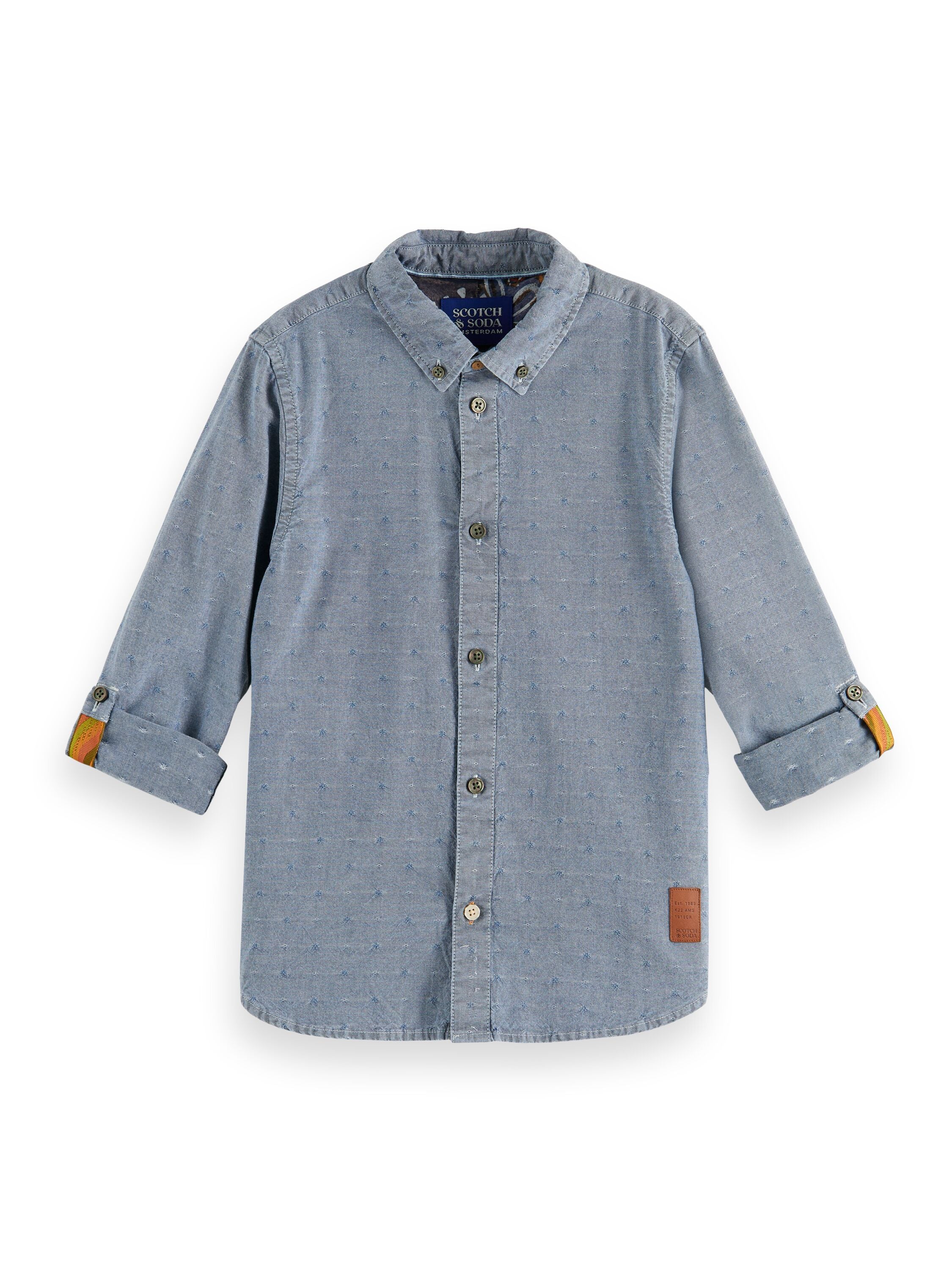 Scotch & Soda Boys Blue Denim Shirt_174054-0089