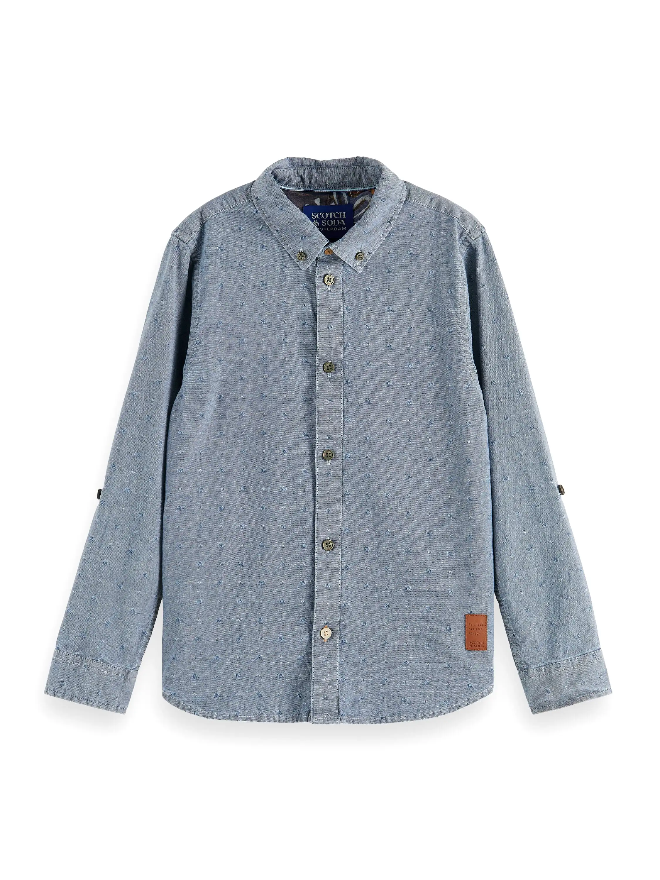 Scotch & Soda Boys Blue Denim Shirt_174054-0089