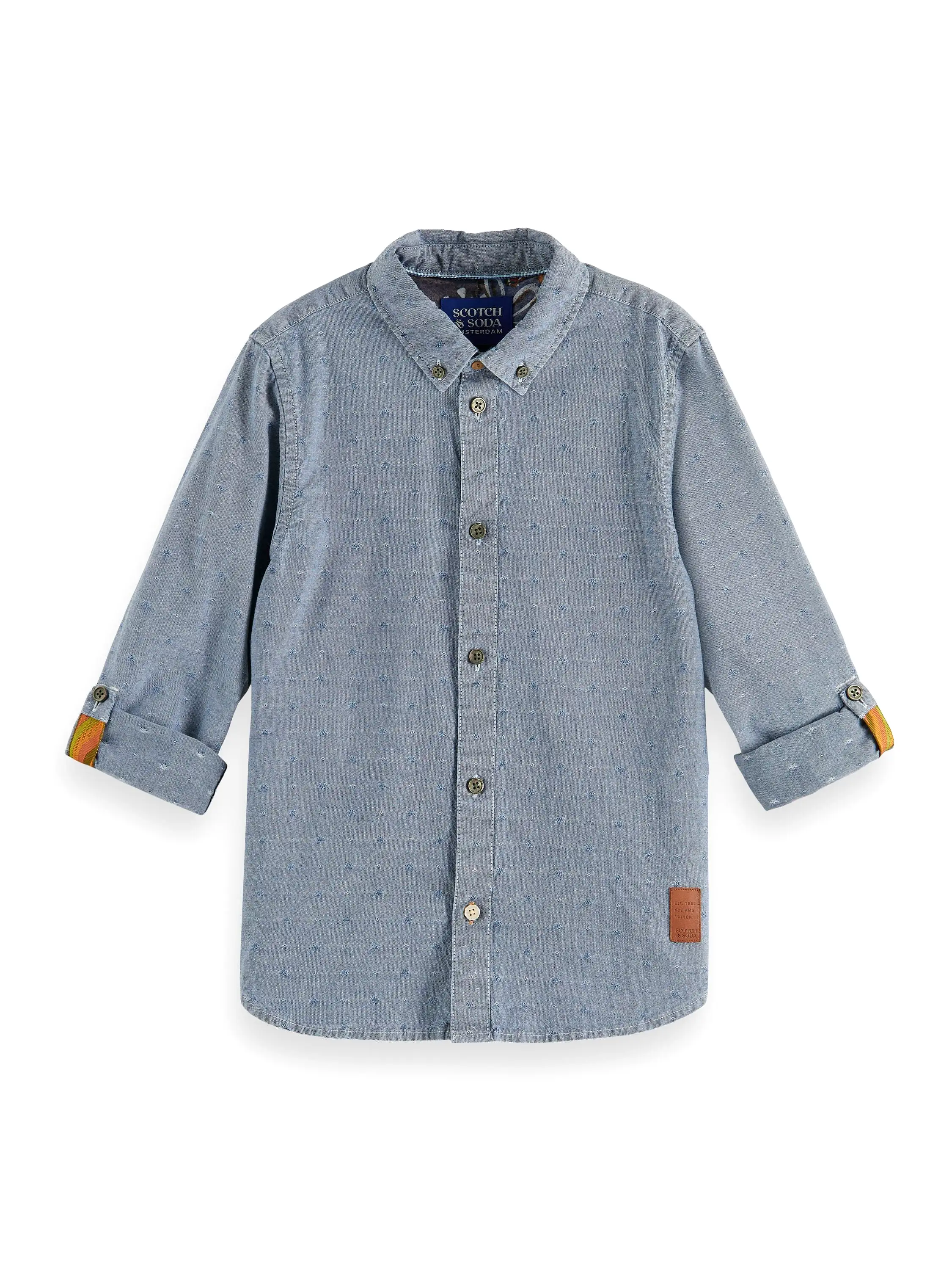 Scotch & Soda Boys Blue Denim Shirt_174054-0089