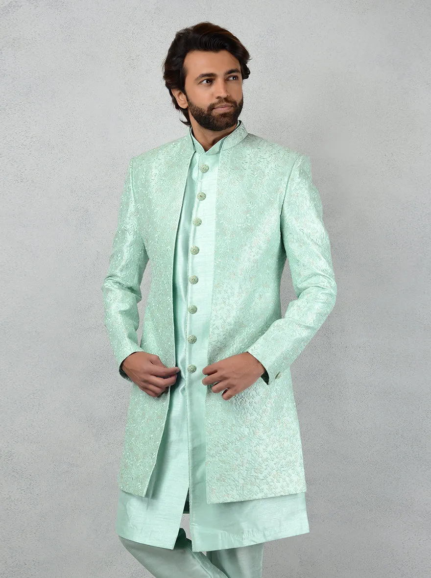 Sea Green Indowestern | TULA