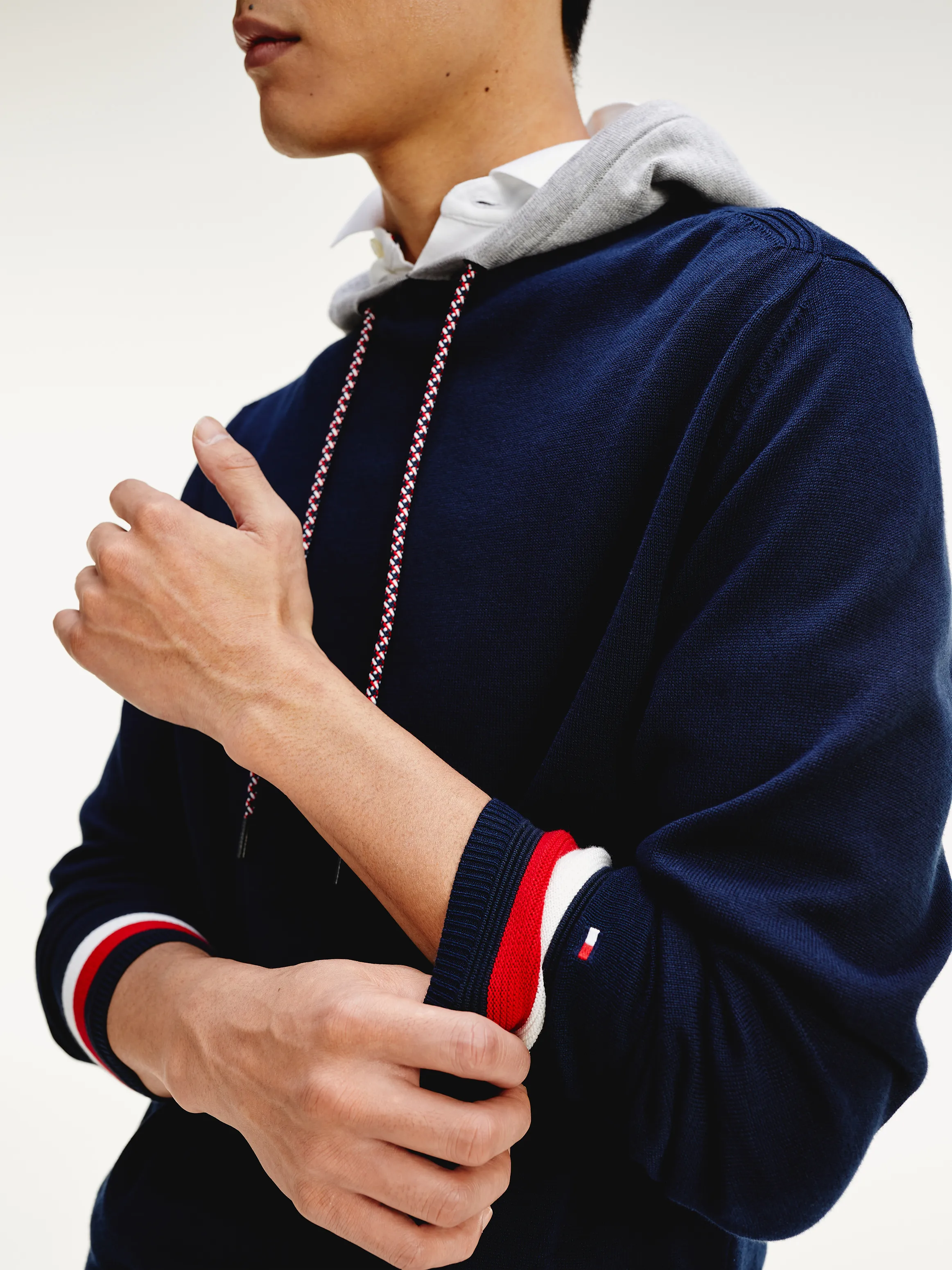 Signature Tape Pima Cotton Hoodie | Sweatshirts & Hoodies | Tommy Hilfiger