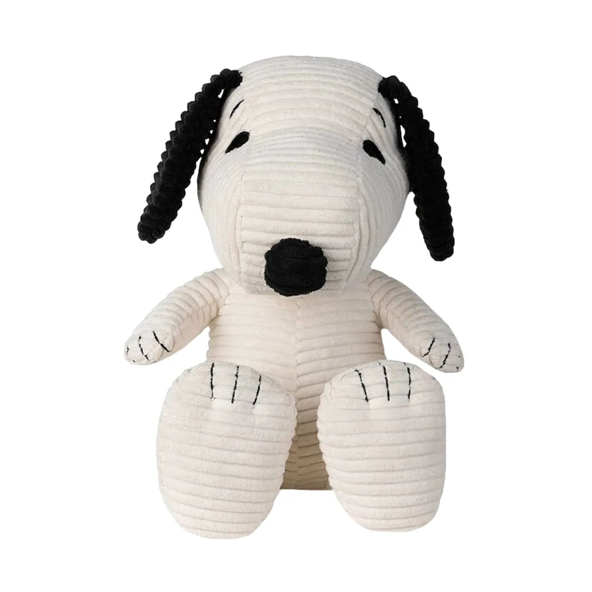 Snoopy - Sitting Corduroy - Cream In Gift Box - 27cm