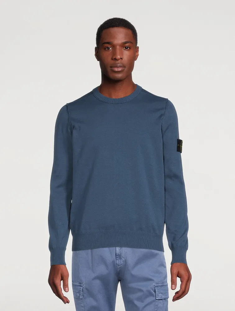 STONE ISLAND Cotton Crewneck Sweater