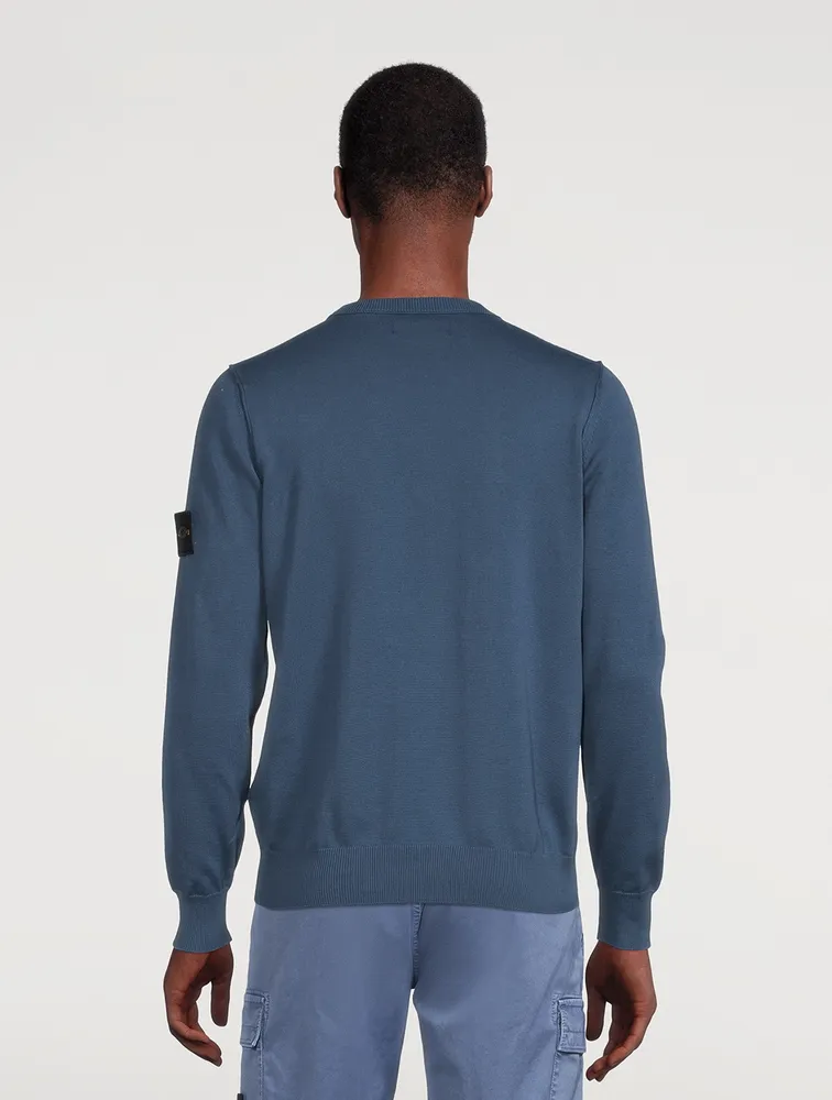 STONE ISLAND Cotton Crewneck Sweater