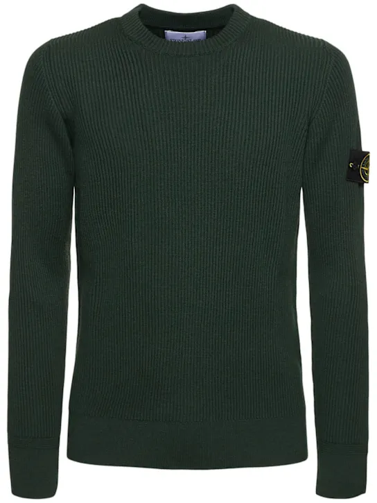 Stone Island   Wool crewneck sweater 