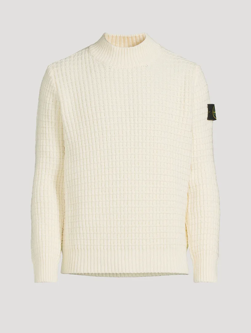 STONE ISLAND Wool Mockneck Sweater