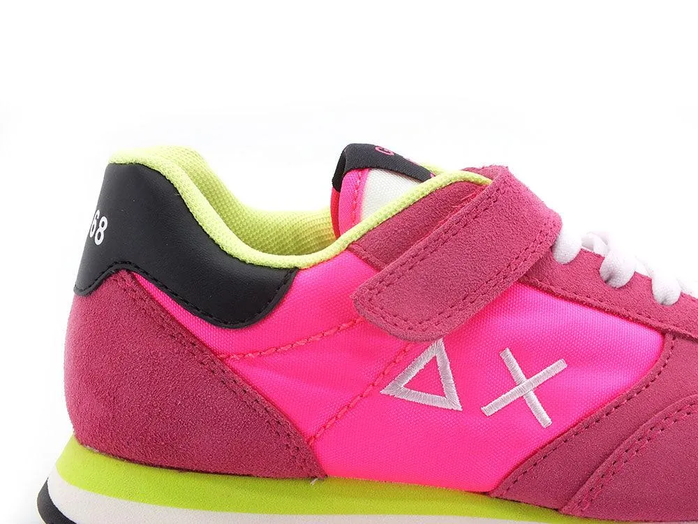 SUN68 Girl's Ally Solid Sneaker Bambino Fuxia Fluo Z32401