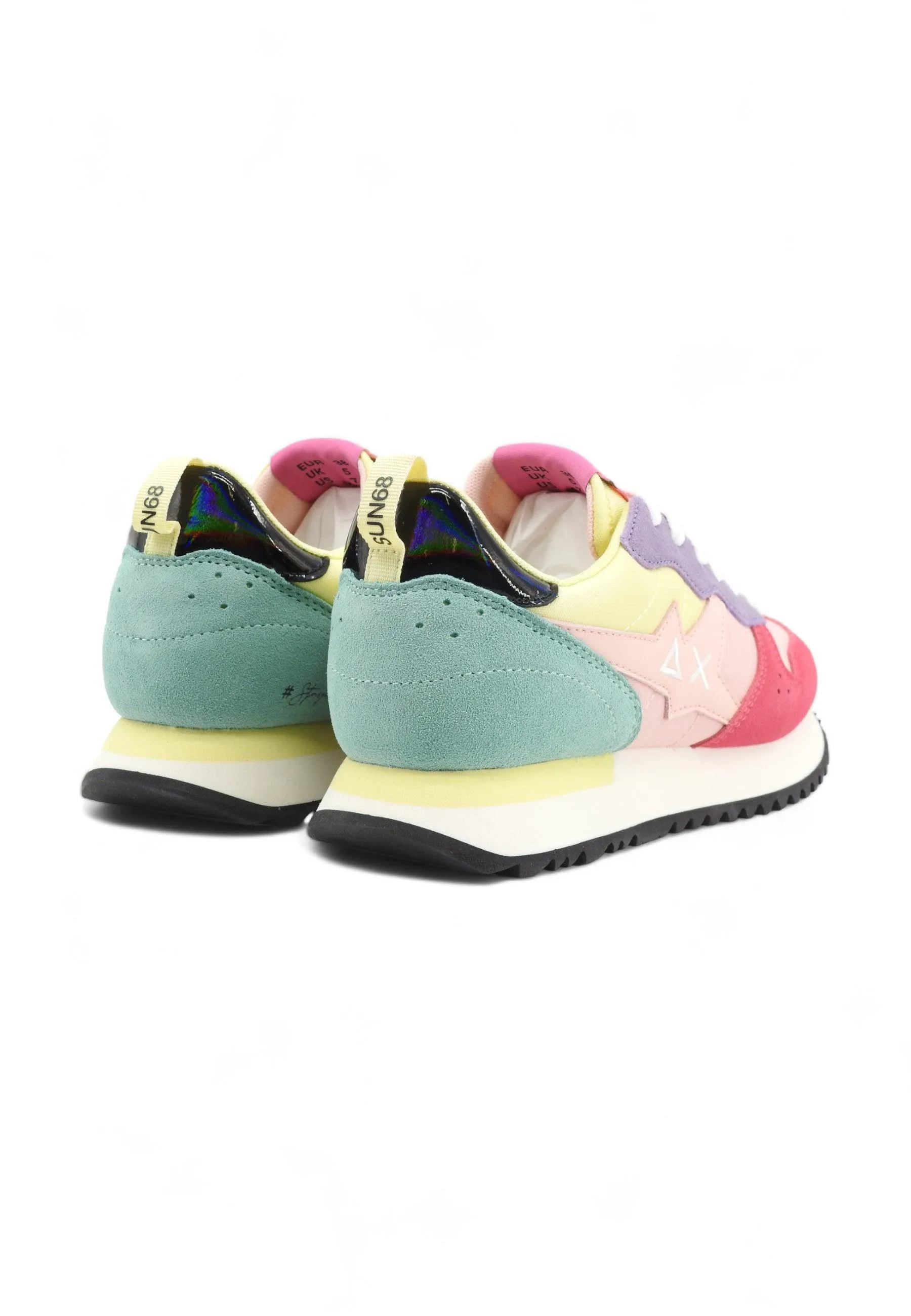 SUN68 Stargirl Sneaker Donna Multicolor Fantasia Rosa Z34210