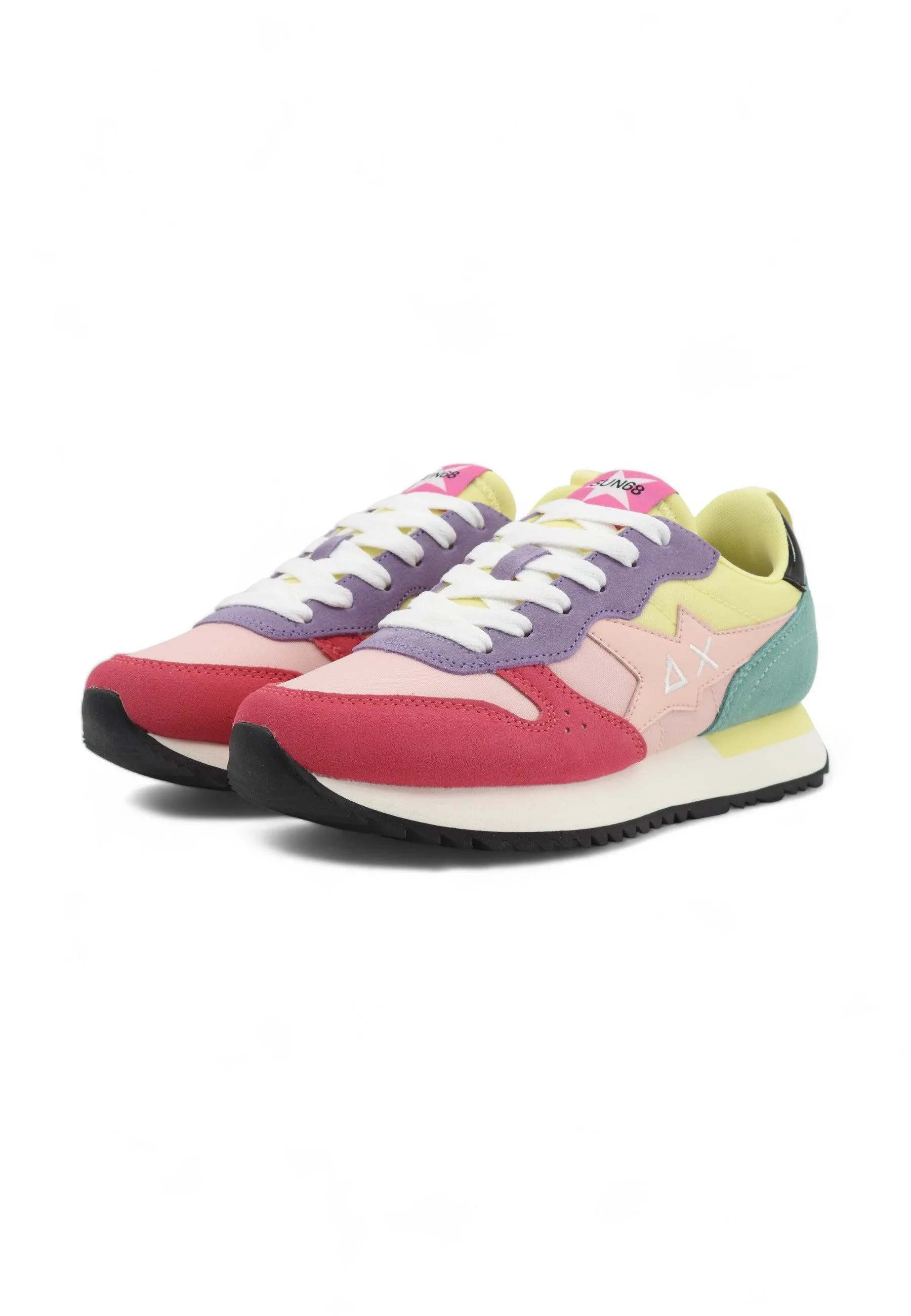 SUN68 Stargirl Sneaker Donna Multicolor Fantasia Rosa Z34210