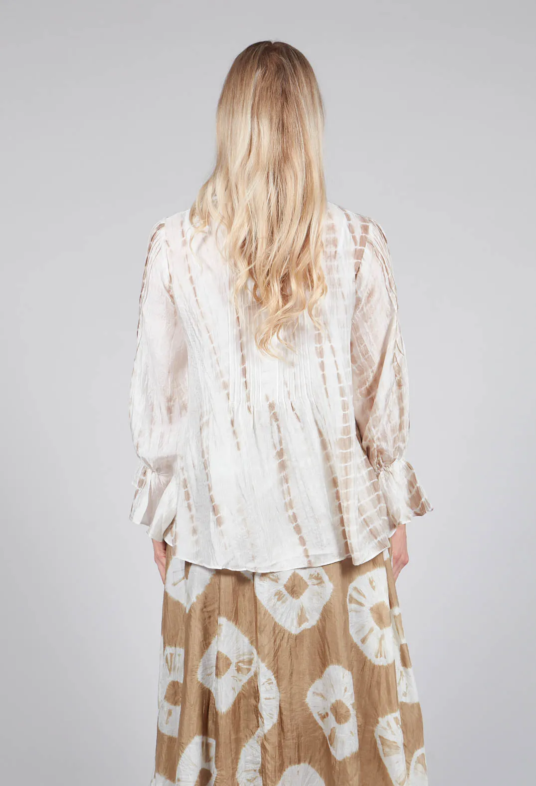 Tana Shirt in Beige and Cream