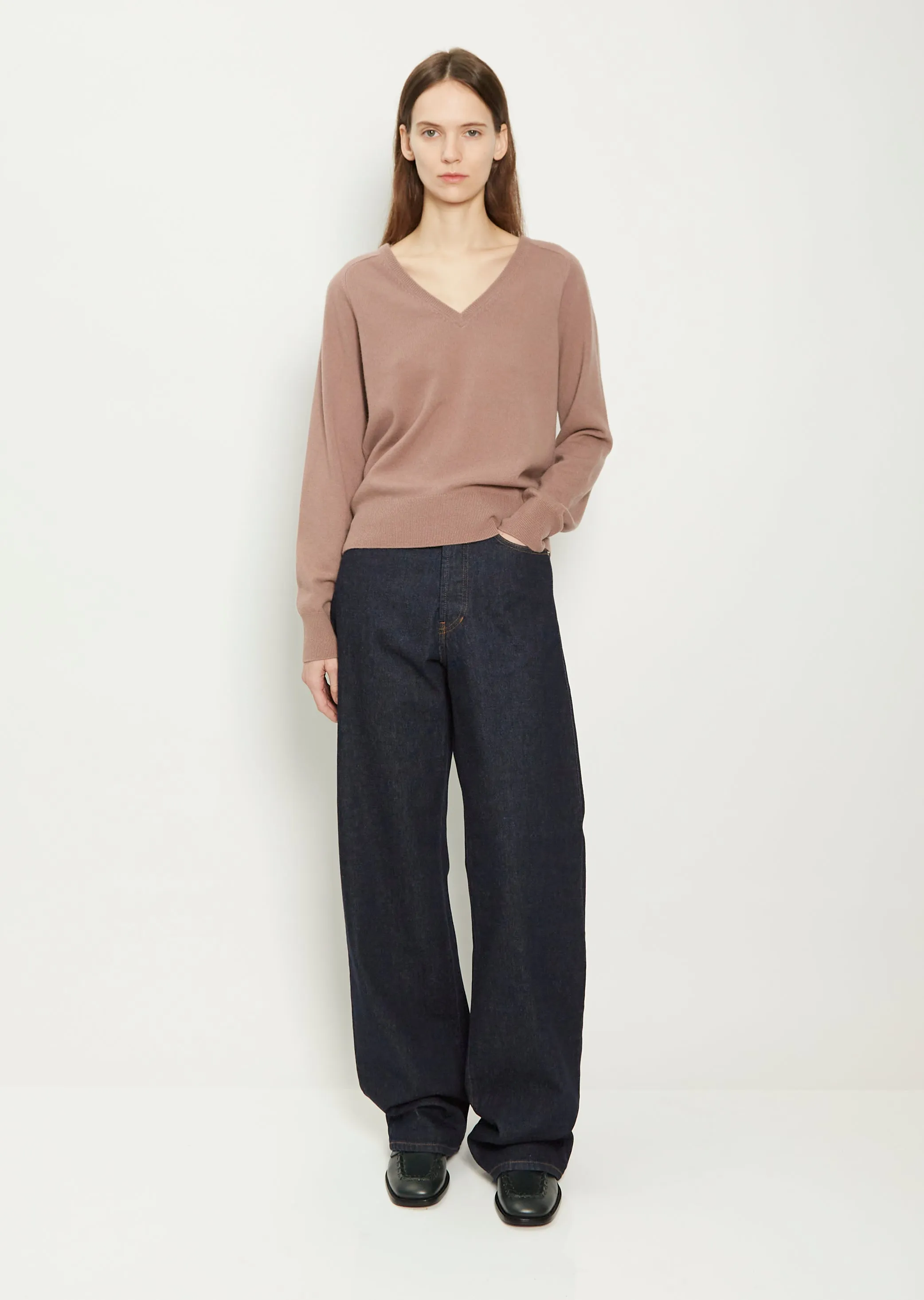 Tarsi Cashmere Sweater — Old Rose