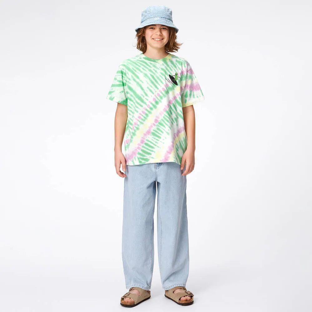 Teen Boys Green Organic Cotton Tie-Dye T-Shirt