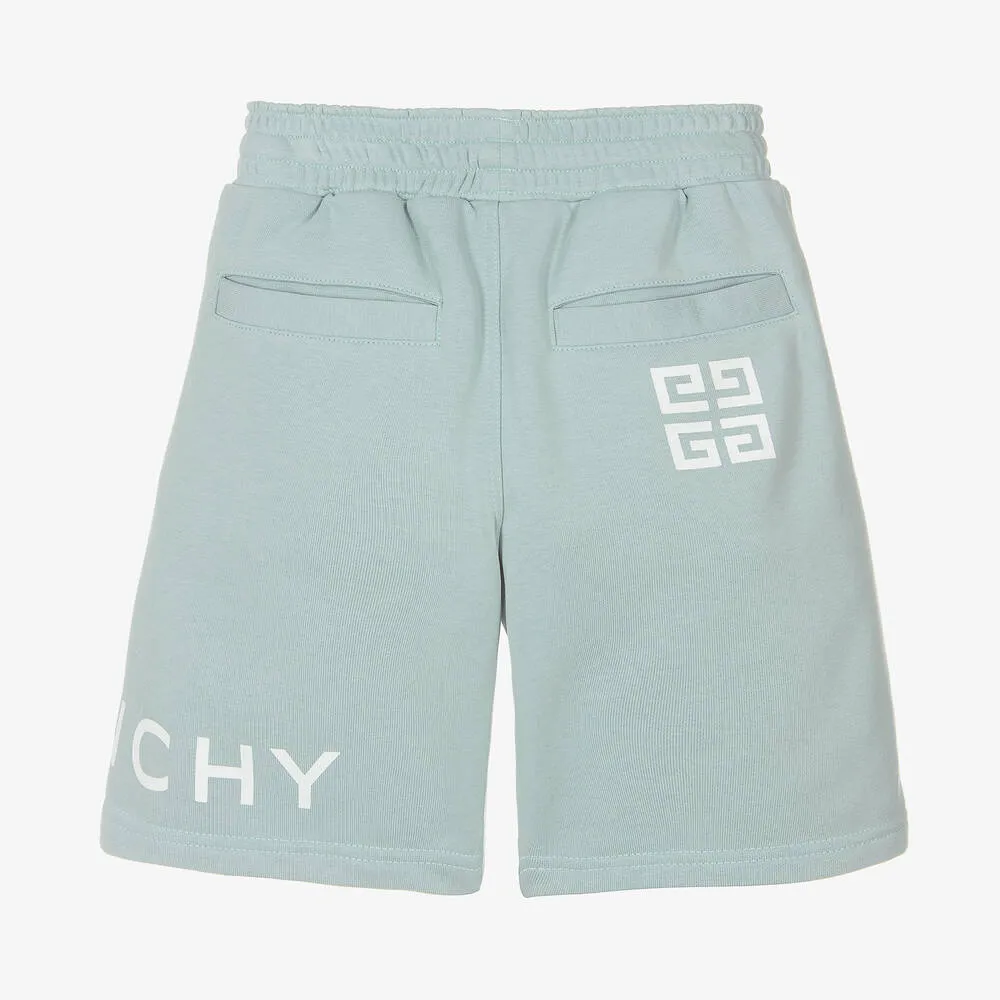 Teen Boys Sage Green Cotton Shorts