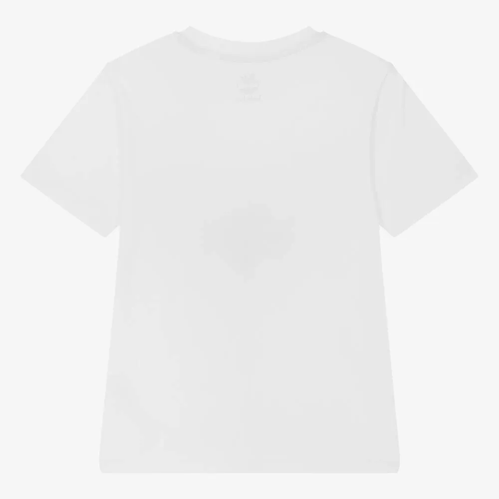 Teen Boys White Organic Cotton T-Shirt