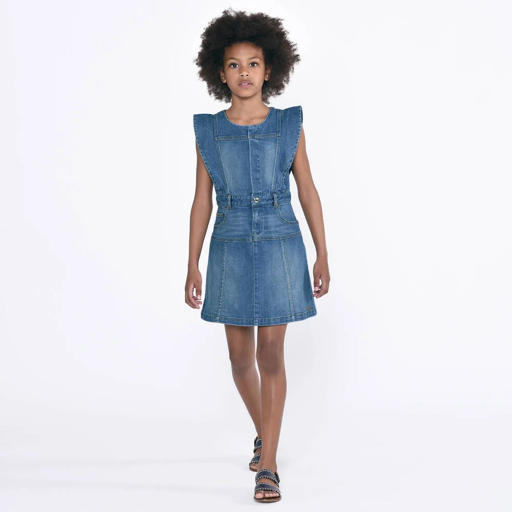 Teen Girls Blue Denim Dress