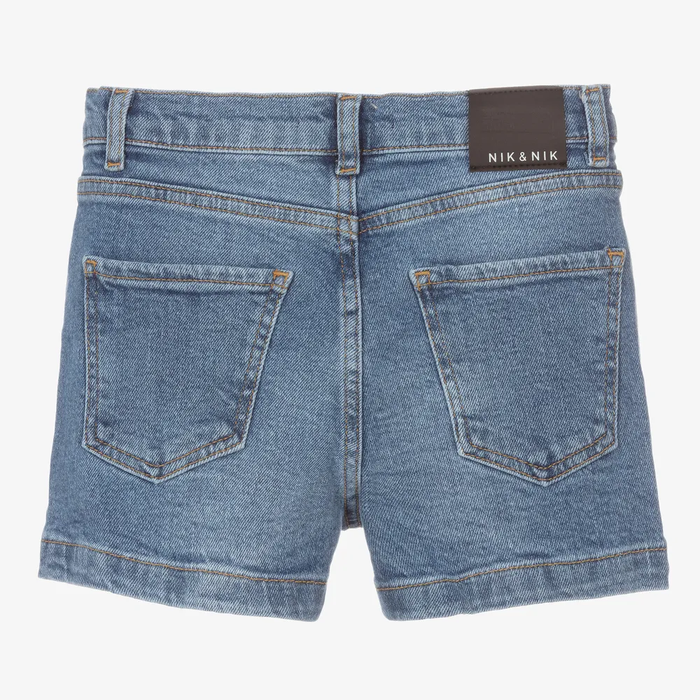 Teen Girls Blue Denim Shorts