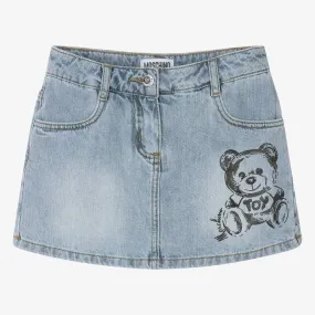 Teen Girls Blue Denim Skort