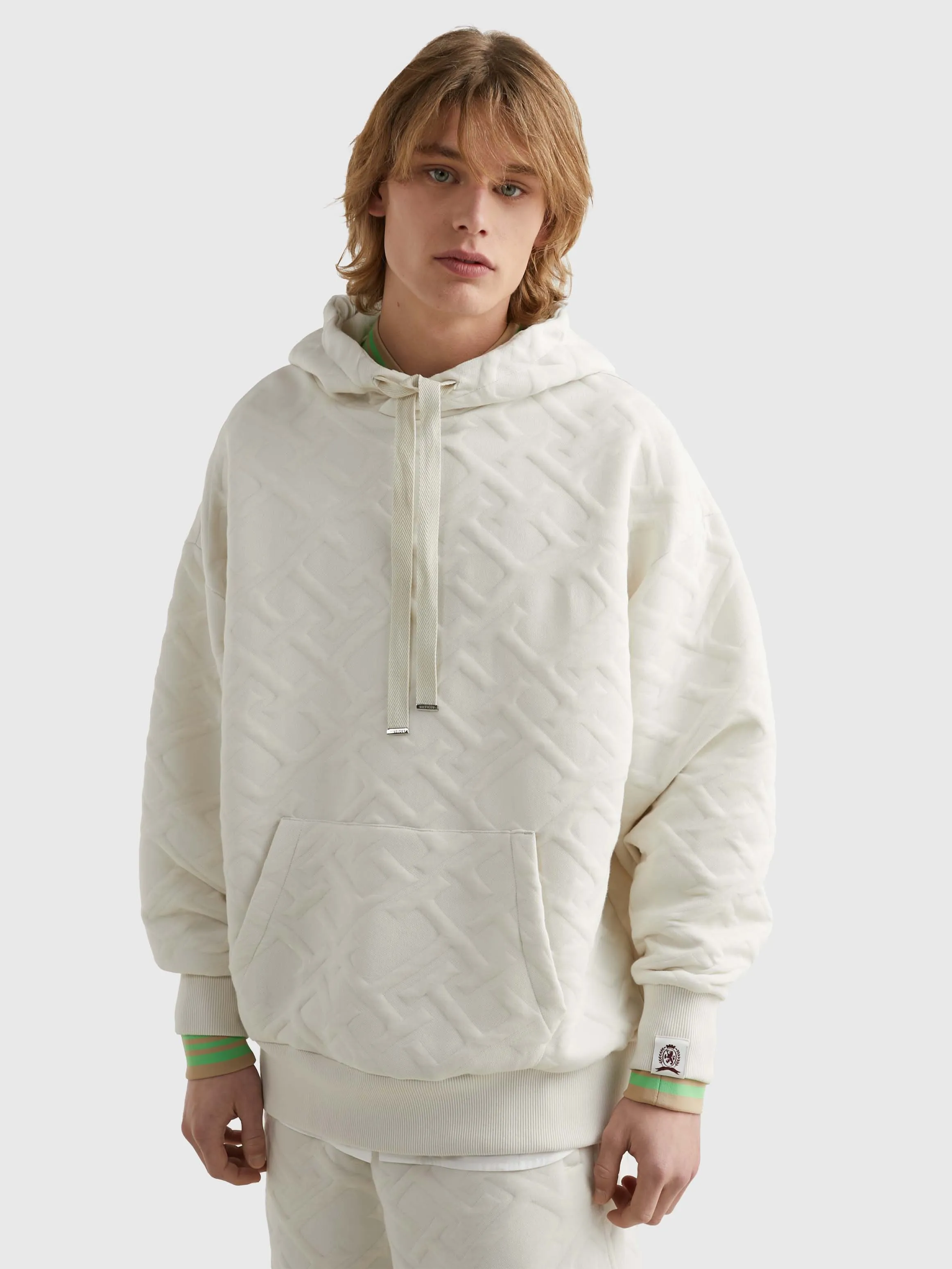 TH Monogram Quilted Padded Jacquard Hoodie | Sweatshirts & Hoodies | Tommy Hilfiger