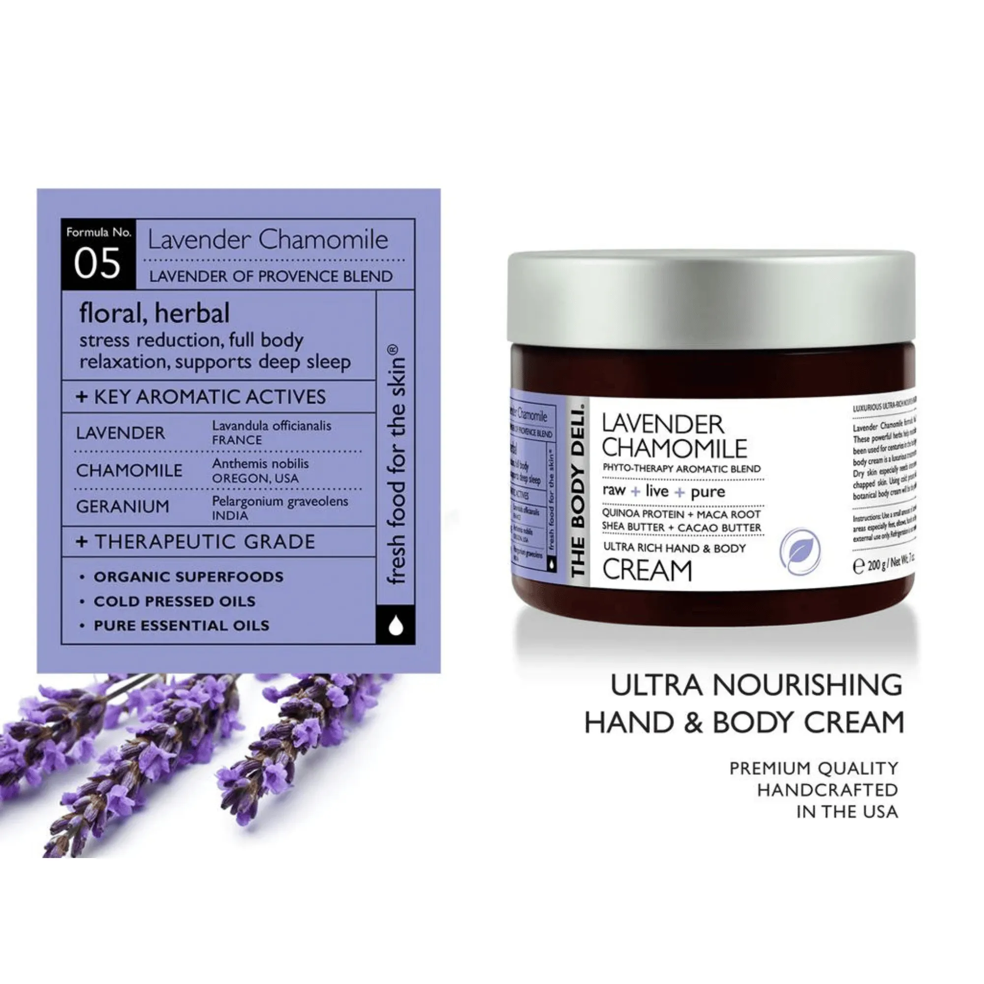 THE BODY DELI Hand & Body Cream in Lavender Chamomile