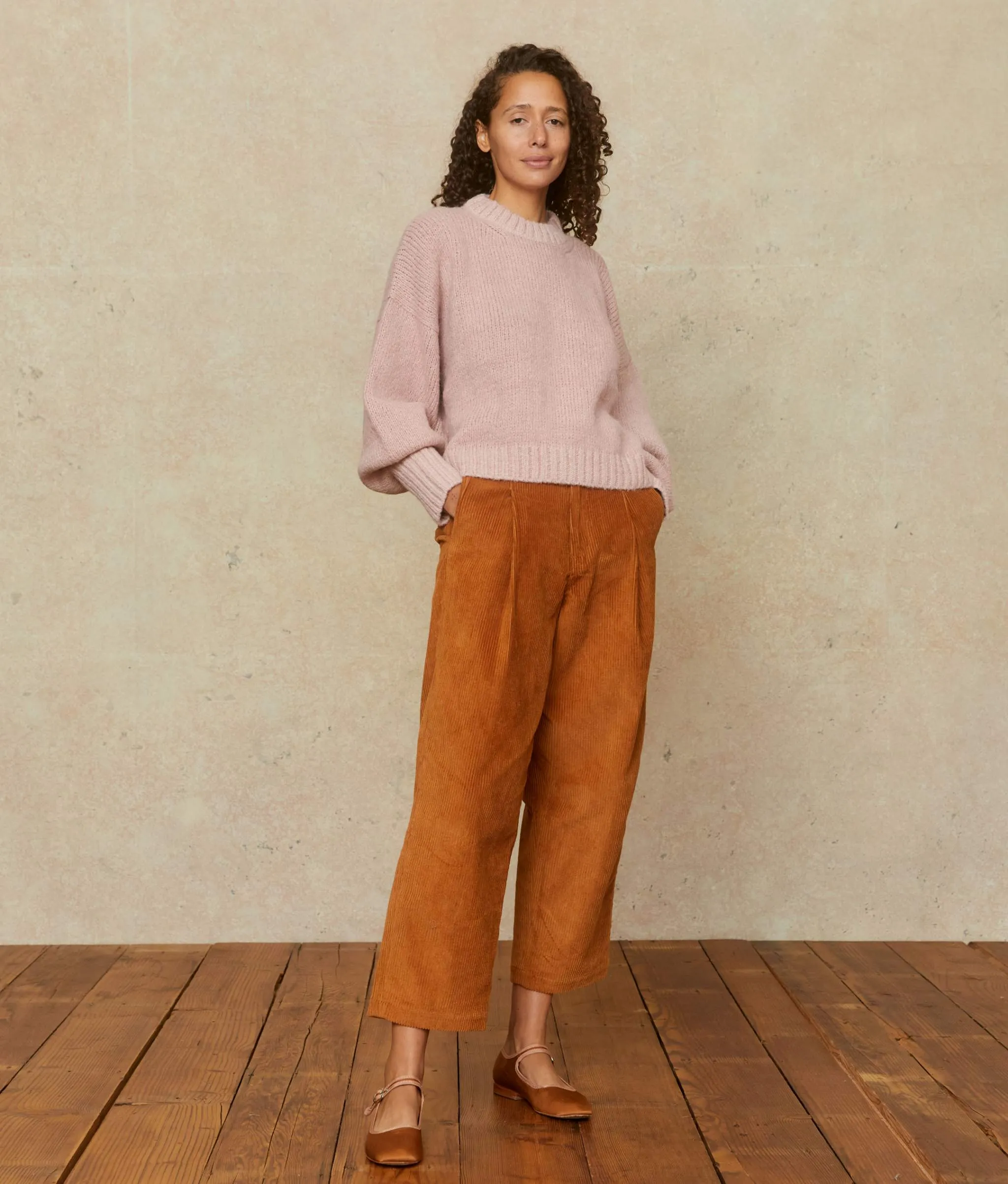 The Jane Sweater | Pale Rose