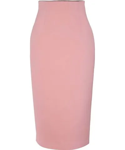 Tia Dorraine Women's Pink / Purple Cotton Candy High-Waist Pencil Midi Skirt