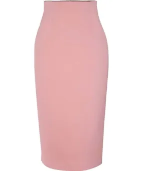 Tia Dorraine Women's Pink / Purple Cotton Candy High-Waist Pencil Midi Skirt