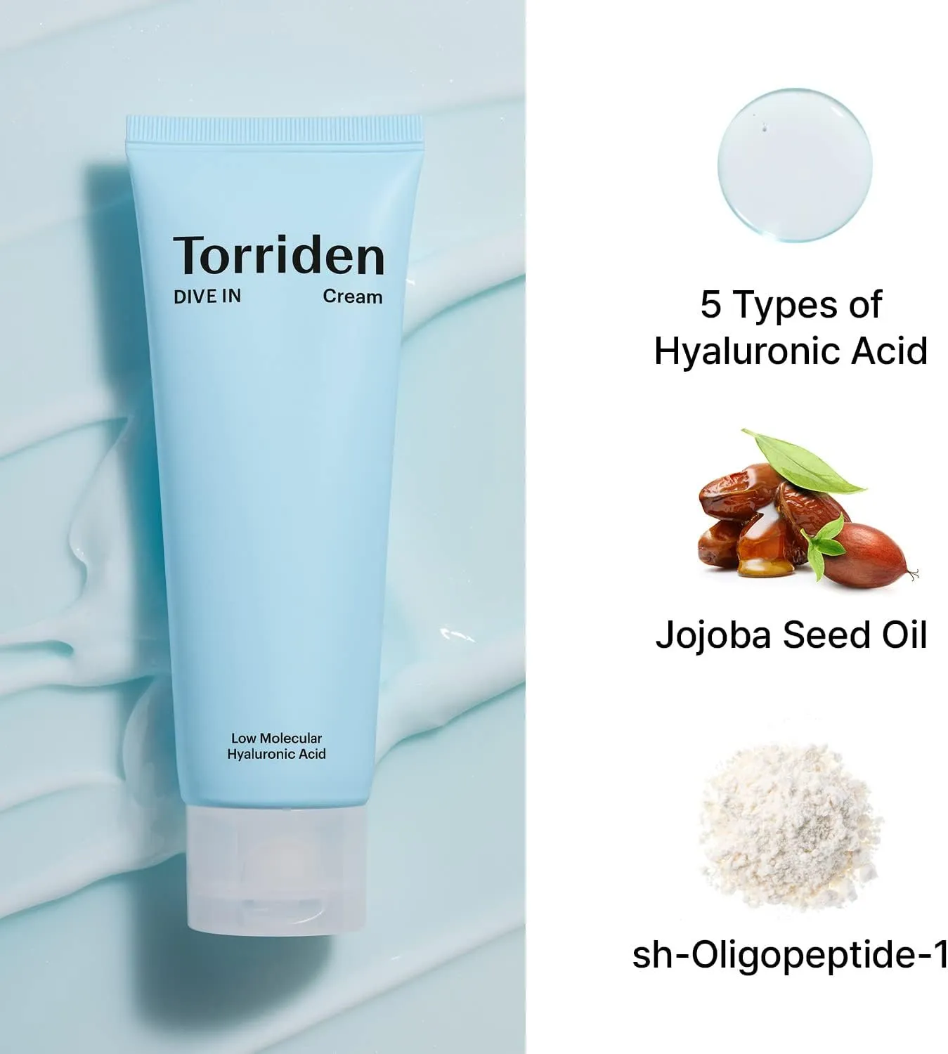 Torriden Dive-In Low Molecule Hyaluronic Acid Cream 80ML