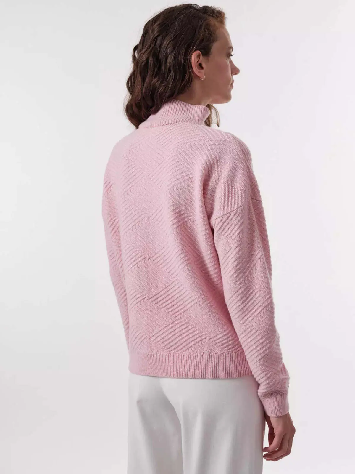 troyer sweater - rose melange