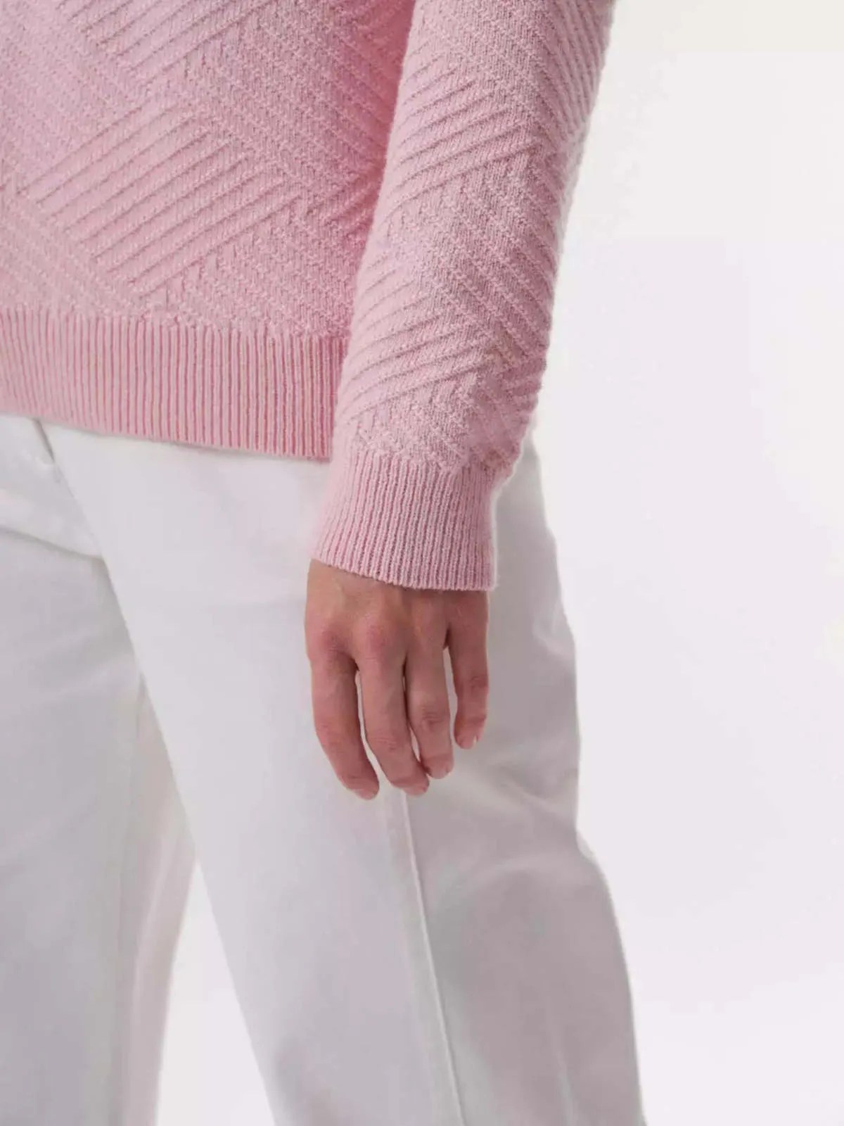 troyer sweater - rose melange