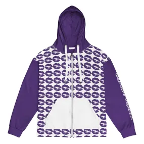 Unisex zip hoodie Purple Kisses