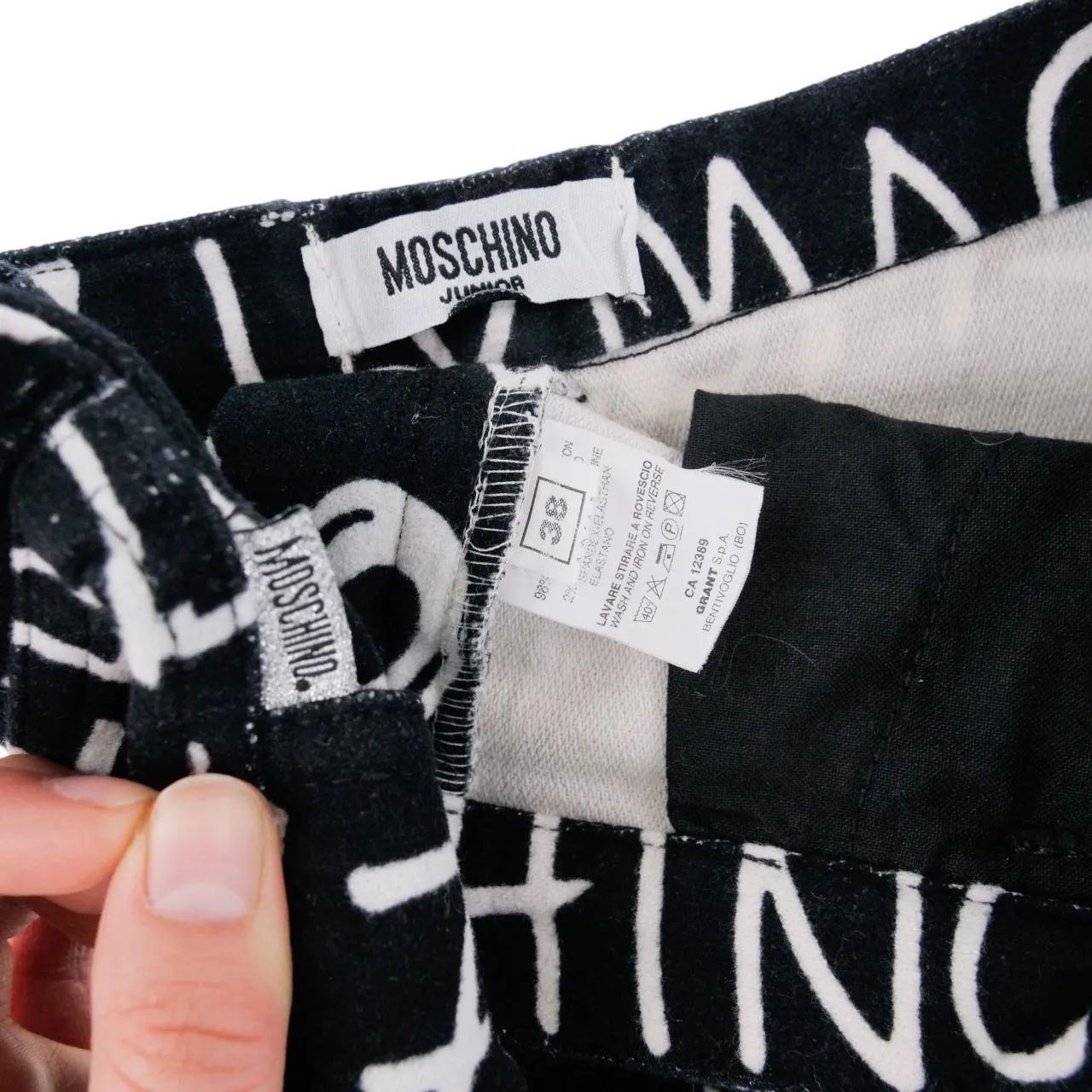 Vintage Moschino Alphabet Skirt Women's Size W26