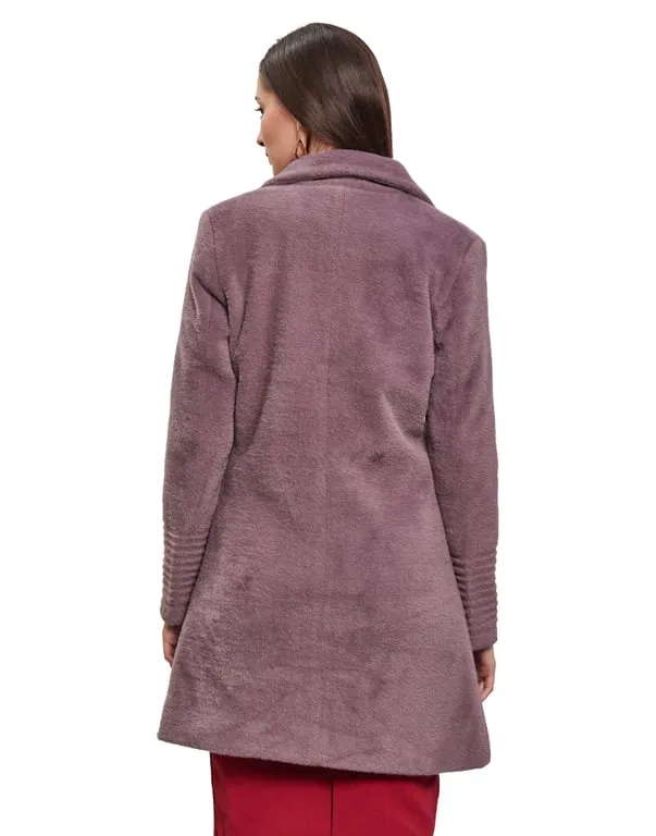 Women Coat Mauve Color