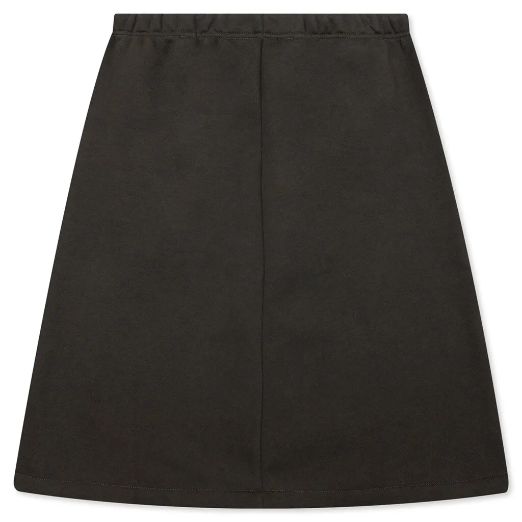 Women's Midlength Skirt - Off Black