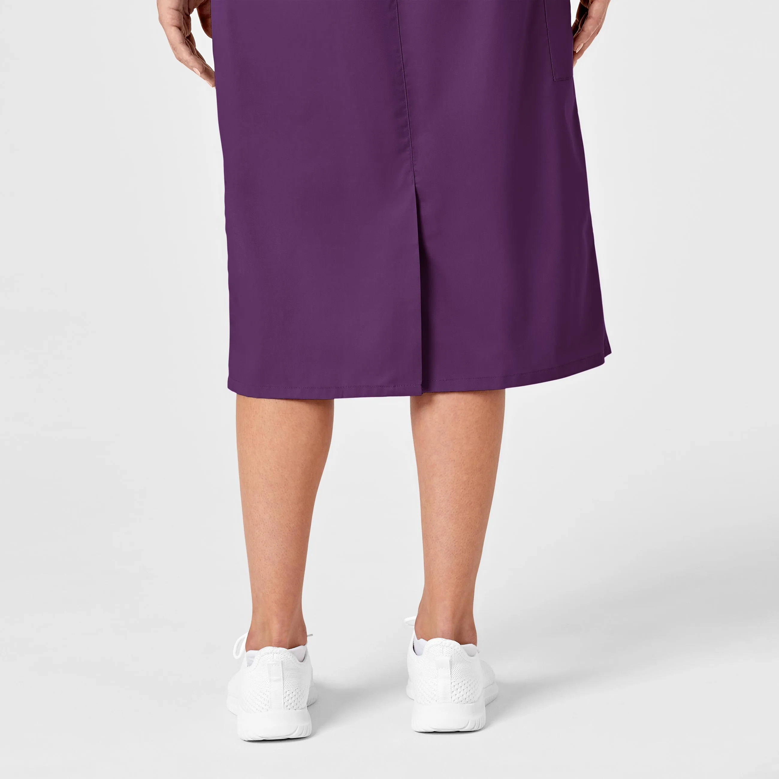 WonderWORK Women's Pull On Cargo Scrub Skirt - Eggplant