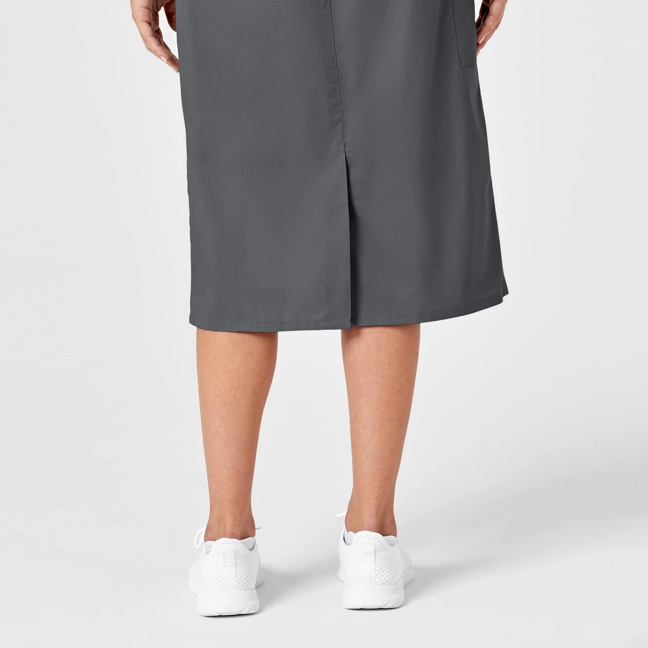 WonderWORK Women's Pull On Cargo Scrub Skirt - Pewter