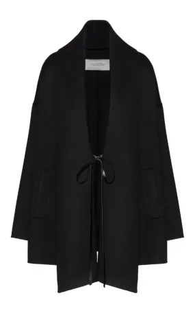 Wool-Cashmere Cape Coat