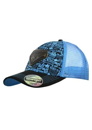 Wrangler Boys ToughEnough Trucker Cap - Denim/Red